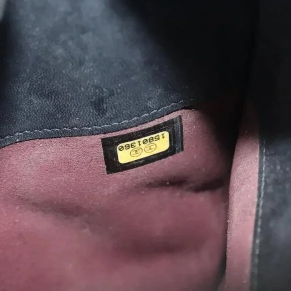 CHANEL Matelasse iPad Case Lamb Skin Black Silver CC Auth 141696 - Picture 15 of 16